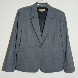 Alex Marie Suit Jacket Womens 16P Black Tweed Officecorp Professional Attire Coa